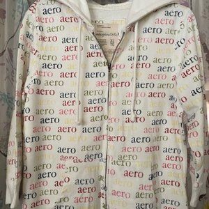 Aeropostale Multicolor Logo Hoodie, X Large